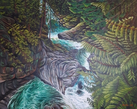 Cascade - 48×60 - $1300