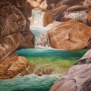 Rocky Paradise - 48×48 - $1250